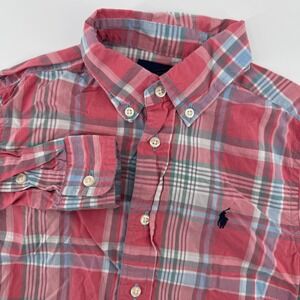 Ralph Lauren Boys 6 Plaid Button Down Shirt Long Sleeve Cotton